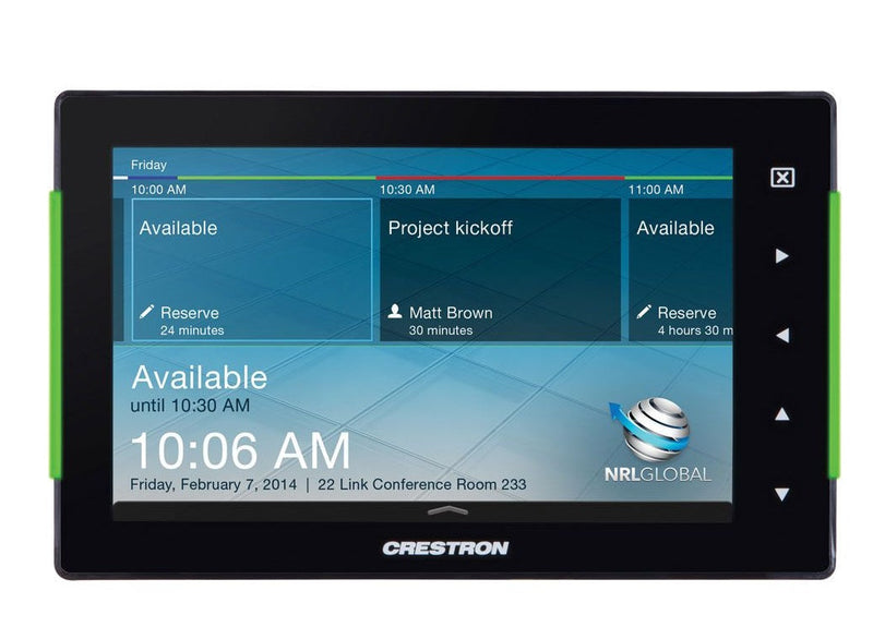 Crestron TSS-752-B-S 7-Inch Black Smooth Room Scheduling Touch Screen