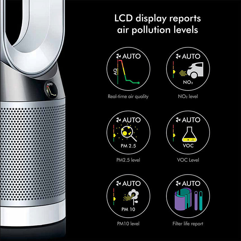 Dyson DP04 Pure Cool Air Purifier - Iron/Blue