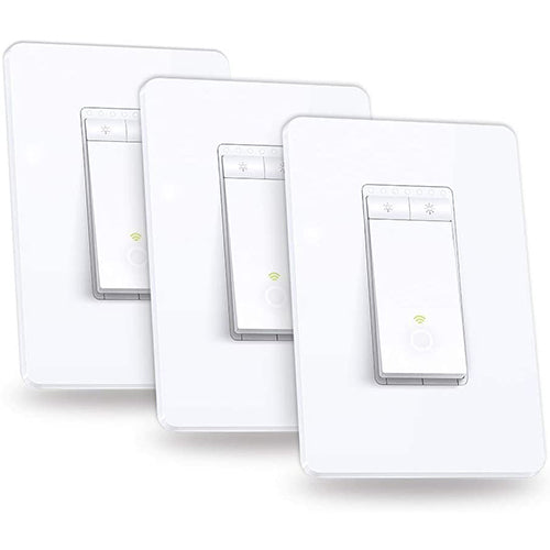 Kasa Smart Dimmer Switch HS220P3, 2.4GHz Wi-Fi Light Switch 3-Pack