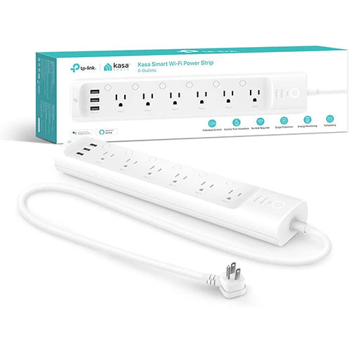 Kasa Smart Plug Power Strip HS300, Surge Protector with 6 Individually Controlled Smart Outlets and 3 USB Ports