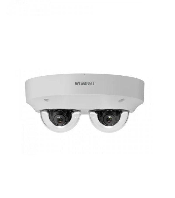 Hanwha PNM-9000VD Wisenet P 2x5MP 3.7m to 4.6mm Multi Sensor Multi-Directional Dome Camera