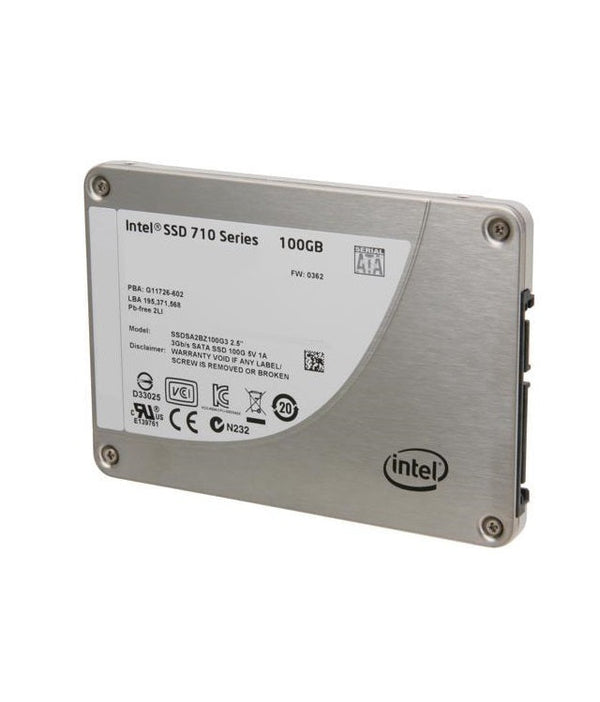 Intel SSDSA2BZ100G301 710 100Gb SATA-3.0Gbps 2.5inch Solid State Drive