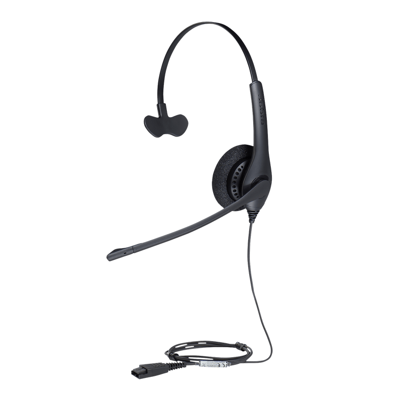 VOIP IP Headset - Jabra Biz 1500 Mono QD Headset with Detachable USB Bottom Cord