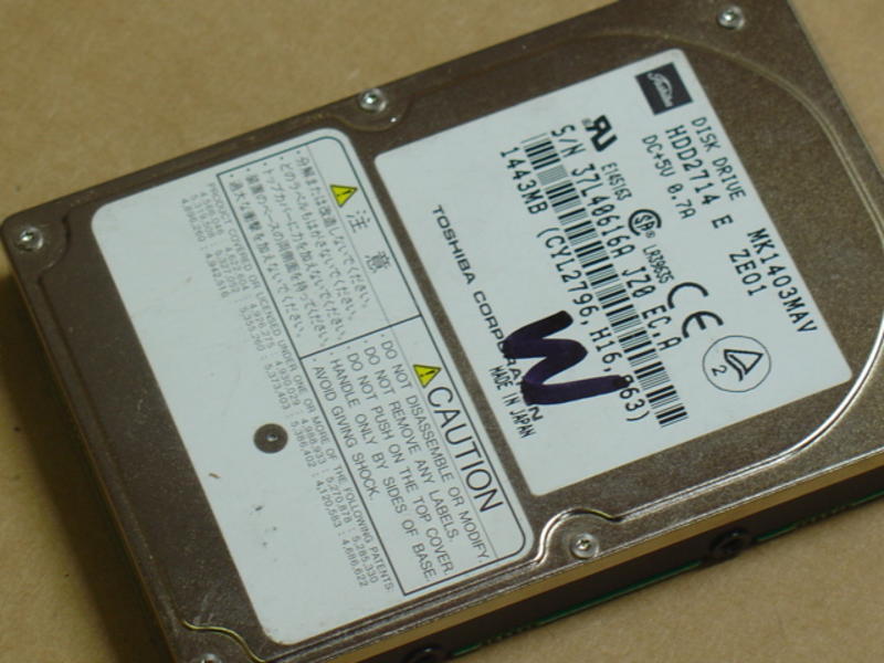 Toshiba 1.4GB 4200RPM 12.7mm 44-Pin ATA-3 Hard Drive