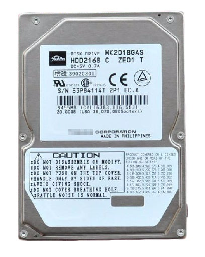 Toshiba MK2018GAS 20.0GB 4200 RPM 9.5MM Ultra DMA-100/ATA-5 IDE/EIDE Hard Drive