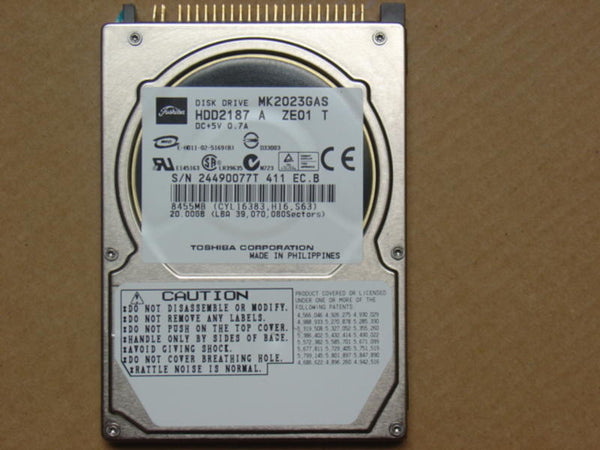 Toshiba 20.0GB 4200 RPM 9.5MM Ultra DMA-100/ATA-5 IDE/EIDE Hard Drive