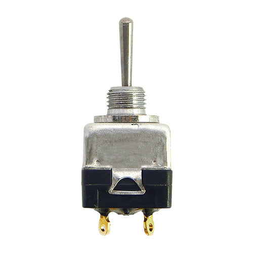 TOGGLE SWITCH/DPST (double pole single throw), NONE-OFF-ON, panel mount.