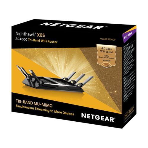 Netgear Nighthawk X6S AC4000 Tri-Band Smart Wi-Fi 5 Router (R8000P) (A Grade)