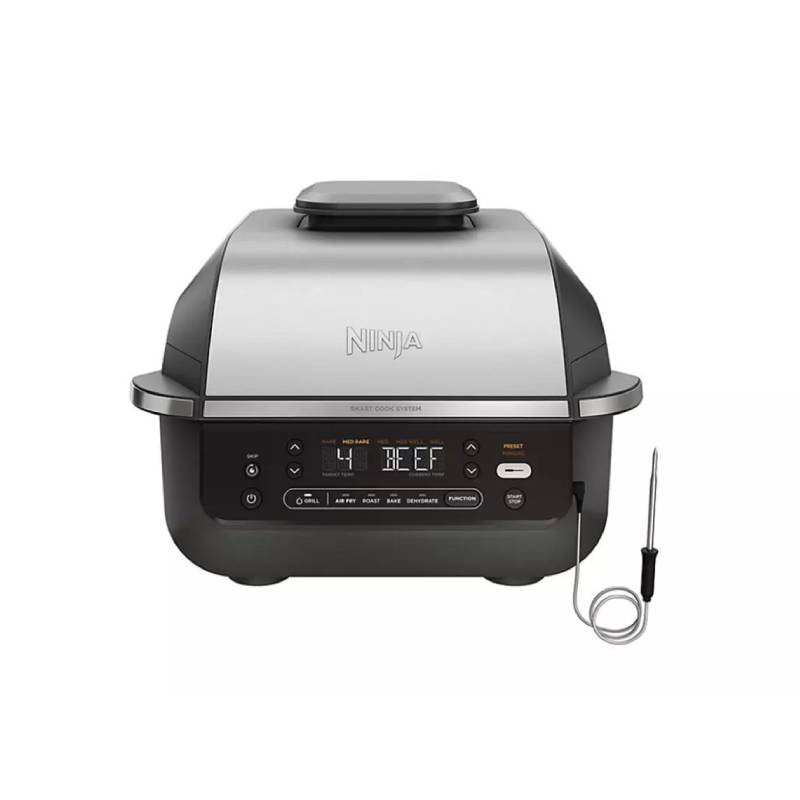 Ninja Stainless Steel EG351A Foodi Smart Grill with Built in Thermometer