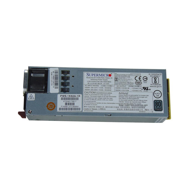 Supermicro Power Supply - 1600 Watts (PWS-1K62A-1R)