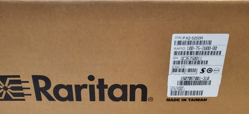 Raritan PX2-5200R 8-Outlet 208V 24A C13 Rack Mountable Power Distribution Unit