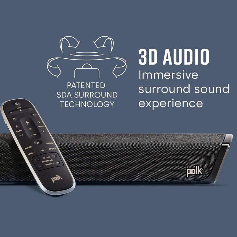 Polk Audio MagniFi 2 Sound Bar & Wireless Subwoofer (2020 Model) with 3D Audio & Built-in Chromecast