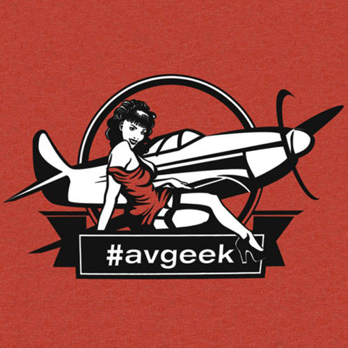 #AVGEEK LADY T-SHIRT | Red, Men's, 2XL