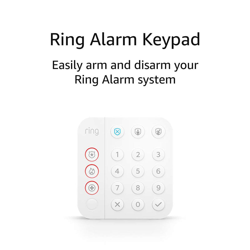 Ring Alarm Home 2nd Gen Keypad and Adapter - White (5AT2S7)