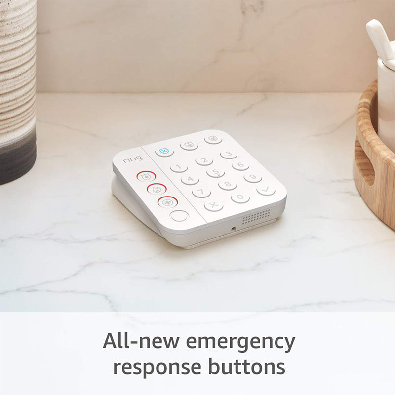 Ring Alarm Home 2nd Gen Keypad and Adapter - White (5AT2S7)