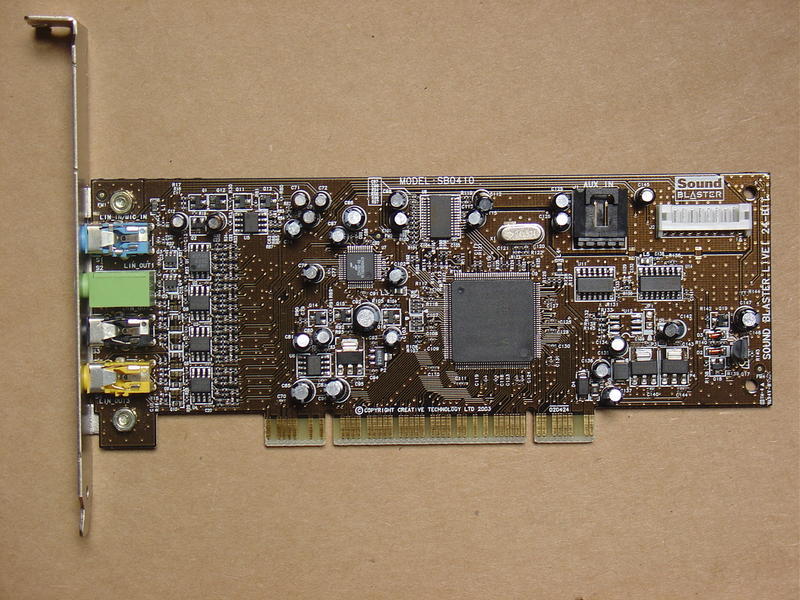 Creative Labs Sound Blaster Live! upto 7.1 PCI 24-bit Sound Card