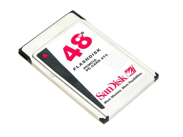 SanDisk SDP3B-48-584 48Mb PCMCIA ATA Flash Memory Card