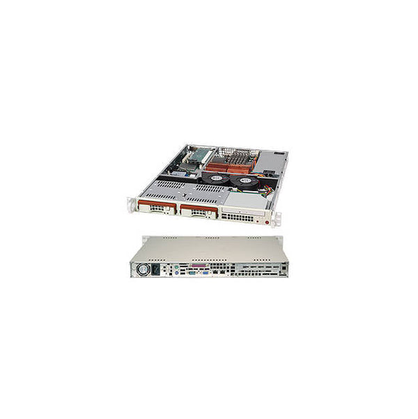 Supermicro CSE-811TQ-280B 280Watts 1U-Rackmount ATX Black Server Chassis