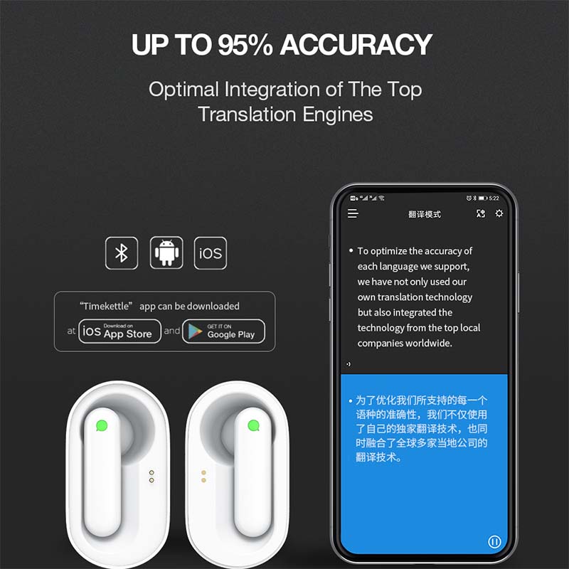 Timekettle M2 Language Translator Earbuds