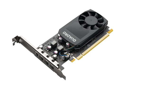 PNY Technologies VCQP1000V2-BLK 4-Port Nvidia Quadro P1000 Graphic Card