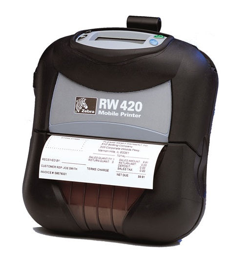 Zebra Technologies R4A-0UMA000N RW 420 Direct-Thermal Portable Barcode Printer