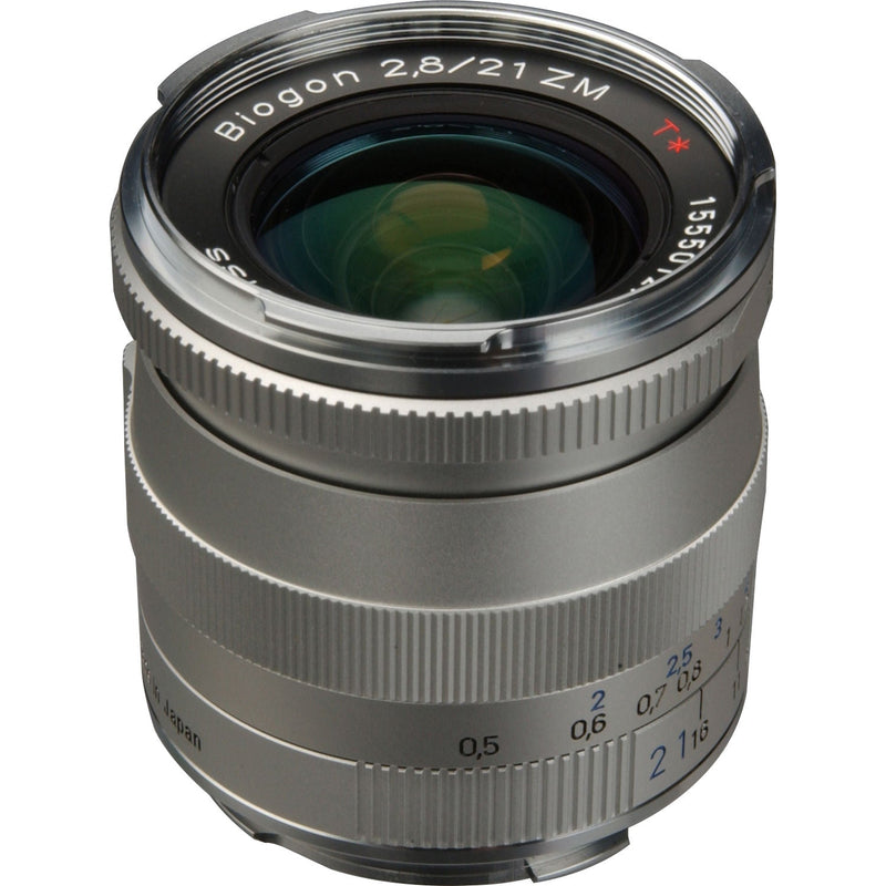 ZEISS Biogon T* 21mm f/2.8 ZM Lens (Silver)