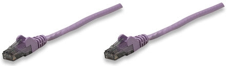 INTELLINET/Manhattan 393171 Network Cable, Cat6, UTP 25 ft. (7.5 m), Purple (50 Packs), Stock