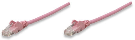 INTELLINET/Manhattan 392846 Network Cable, Cat6, UTP 100 ft. (30.0 m), Pink (50 Packs), Stock# 392846