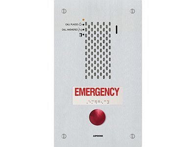 Aiphone IX-SSA-RA IP Single Stainless Steel Audio Emergency Station