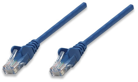 INTELLINET/Manhattan 320634 Network Cable, Cat5e, UTP 100 ft. (30.0 m), Blue (30 Packs), Stock