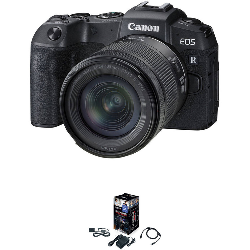 Canon EOS RP Mirrorless Camera with 24-105mm Lens and Webcam Starter Kit