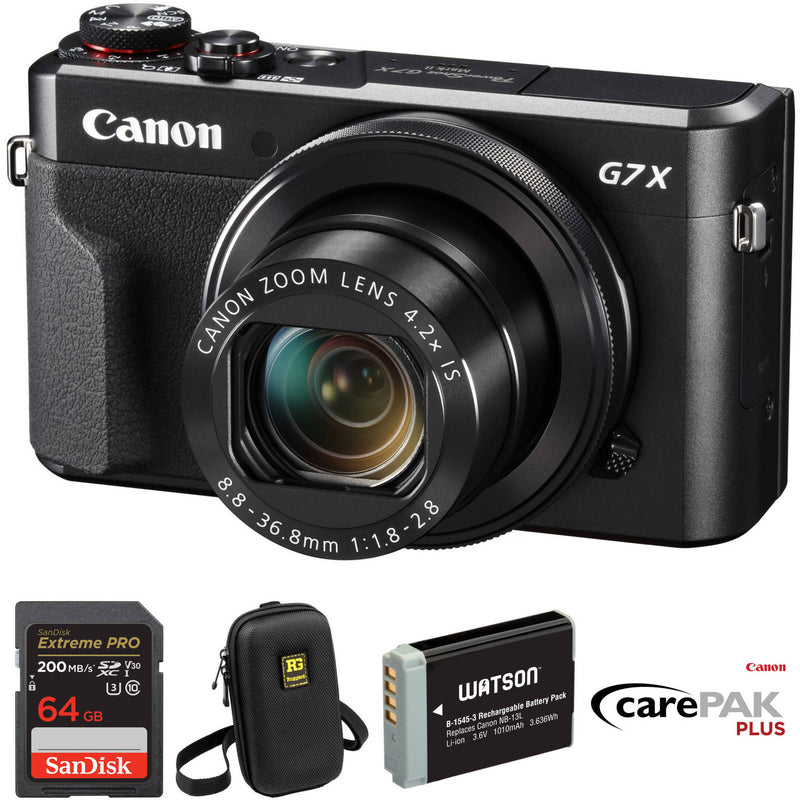 Canon PowerShot G7 X Mark II Digital Camera Deluxe Kit