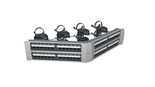 CommScope Angled Patch Panel 48-Ports SystiMax 360 iPatch GigaSpeed X10D 1100G 760202549 / 360-IP-1100A-E-GS3-2U-48