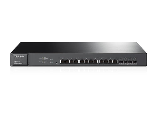 JetStream 12-Port 10GBase-T Smart Switch with 4 10G SFP+ Slots, Stock