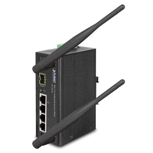 PLANET IAP-2001PE IP30 Industrial 802.11n Wireless Access Point (2T2R, PD support + 1 FX SFP + 4x10/100TX), Stock# IAP-2001PE