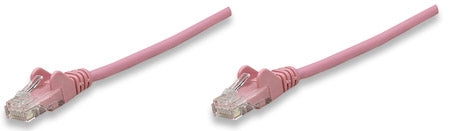 INTELLINET/Manhattan 392815 Network Cable, Cat6, UTP 25 ft. (7.5 m), Pink (50 Packs), Stock# 392815