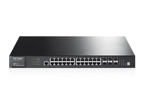 JetStream 28-Port Gigabit Stackable L2+ Managed Switch, Stock# T2700G-28TQ