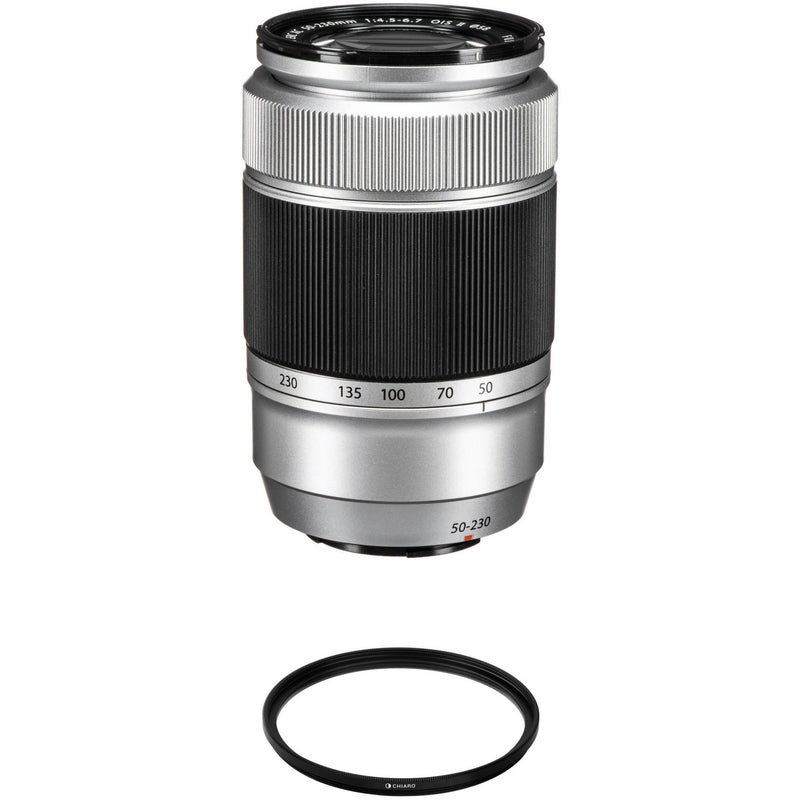 FUJIFILM XC 50-230mm f/4.5-6.7 OIS II Lens with Protective Filter Kit (Silver)