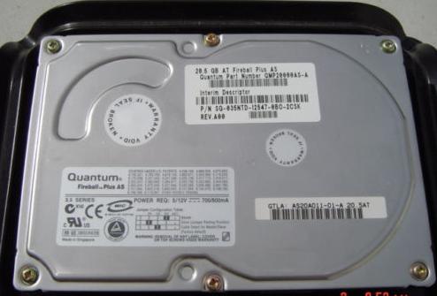 Quantum Fireball Plus AS 20.5GB 7200RPM 3.5 Inch 2MB Ultra ATA-133 ( IDE/EIDE) Hard Drive