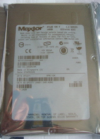 Maxtor Atlas 10K V 8D147J0 147GB 10KRPM 8MB Ultra-320 SCSI 80-PIN 3.5\ Hard Drive"