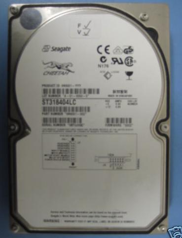 Seagate ST318404LC 18.4GB 10KRPM 3.5 Inch Ultra SCSI 80Pin SCA(Hot SwapablE) Hard Drive