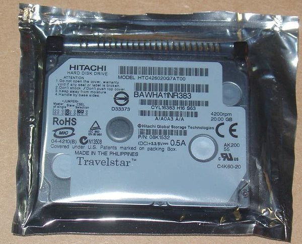 Hitachi Travelstar C4K60 20GB 4200RPM 1.8inch Hard Drive