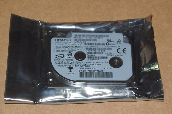 Hitachi 08K1592 Travelstar C4K60 40Gb ATA-7 1.8\ Slim ZIF Hard Drive"