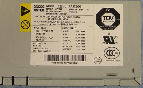 IBM AA22600 ASTEC 425-watt X-Series Power Supply