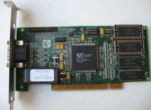 Number Nine S3 Trio64 1MB DRAM PCI Video Graphic Adapter (PC00EPS0-2)