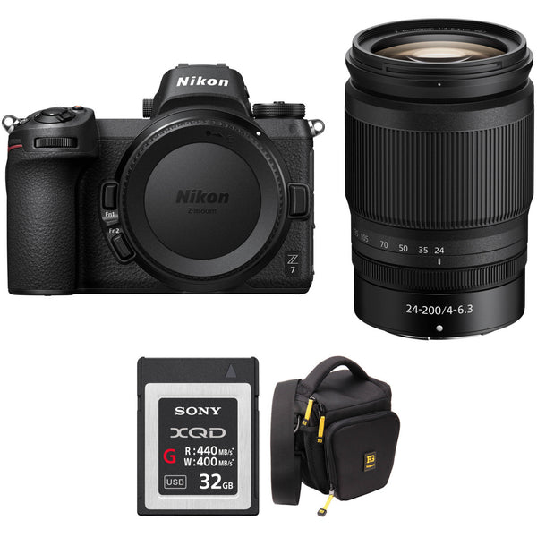 Nikon Z7 Mirrorless Camera with 24-200mm Lens and Accessories Kit