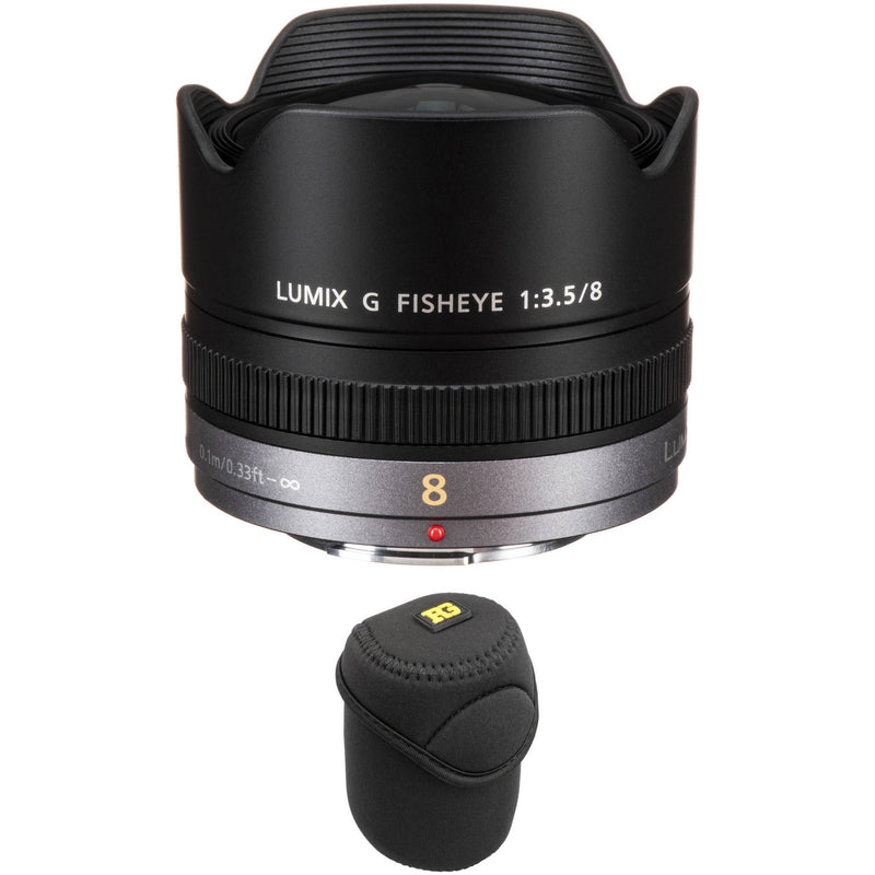 Panasonic Lumix G Fisheye 8mm f/3.5 Lens with Accessories Kit