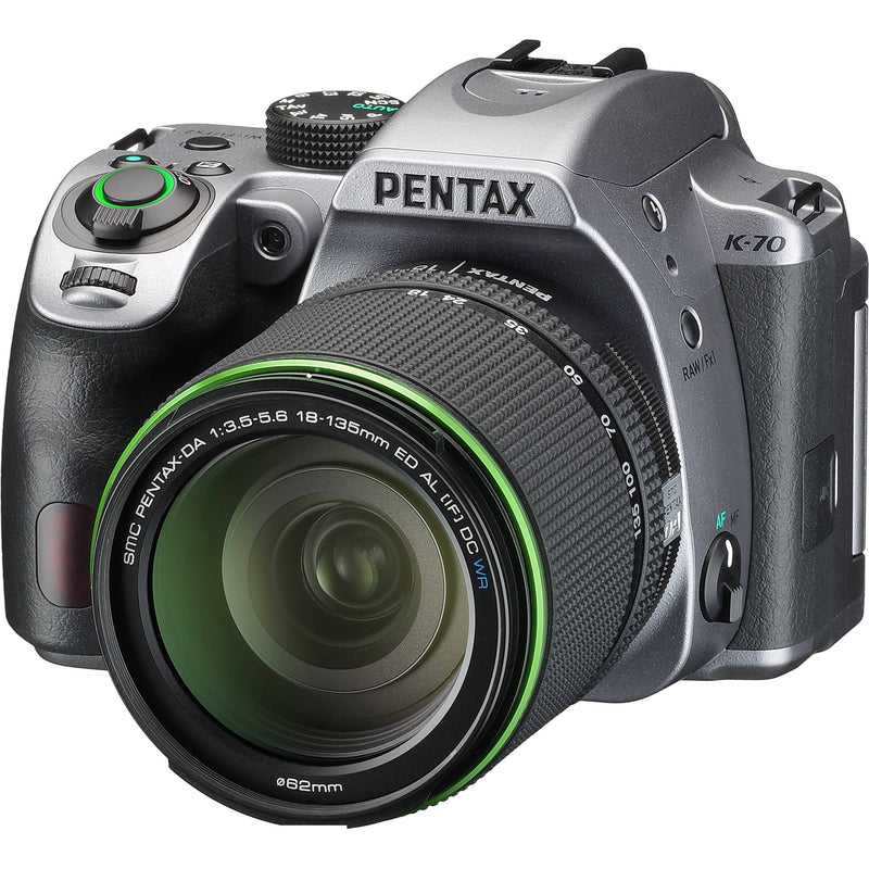 Pentax K-70 DSLR Camera with 18-135mm Lens (Silver)