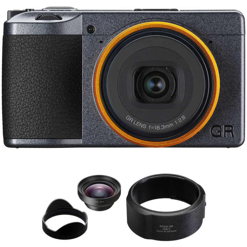 Ricoh GR III Street Edition Digital Camera with GW-4 Wide Conversion Lens Kit
