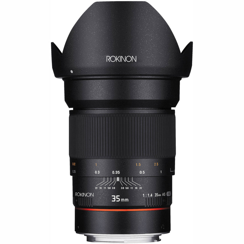 Rokinon 35mm f/1.4 AS UMC Lens for Canon EF (AE Chip)